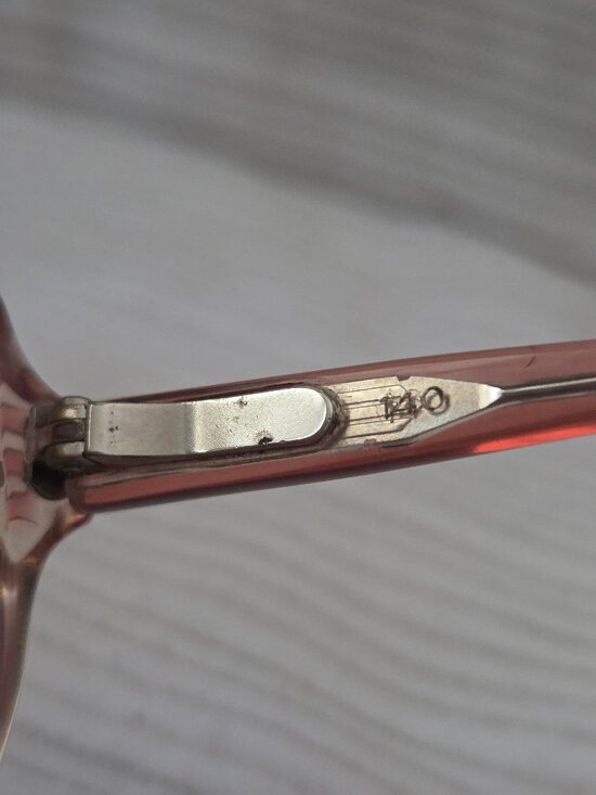 Vintage Hudson Glasses Frames Z-87 58 – 16 140 Clear Rose Pink Plastic 1990s main image 8